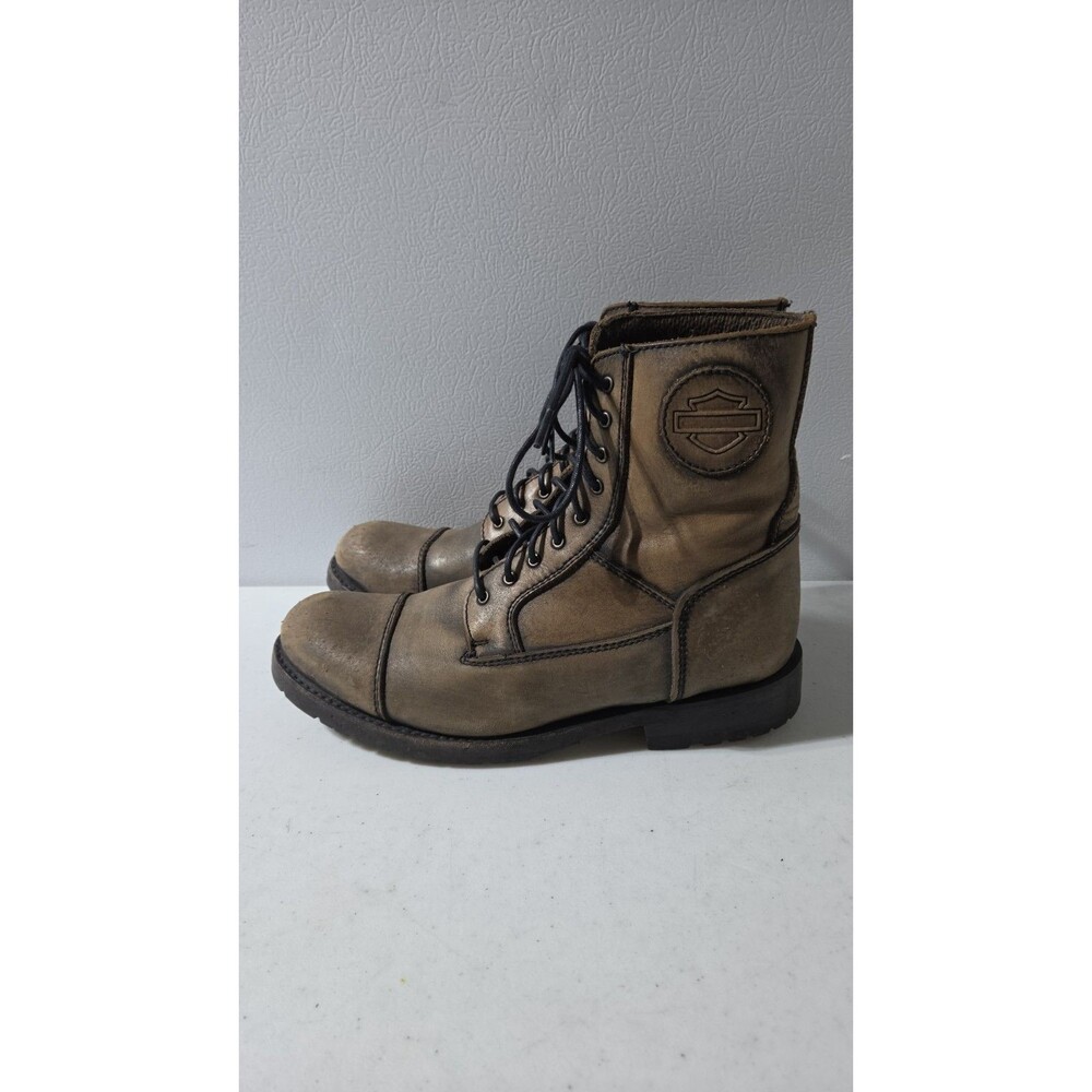 Harley Davidson Mens Tallsman Black Label Motorcycle Boots D99902 Brown Size 8 M